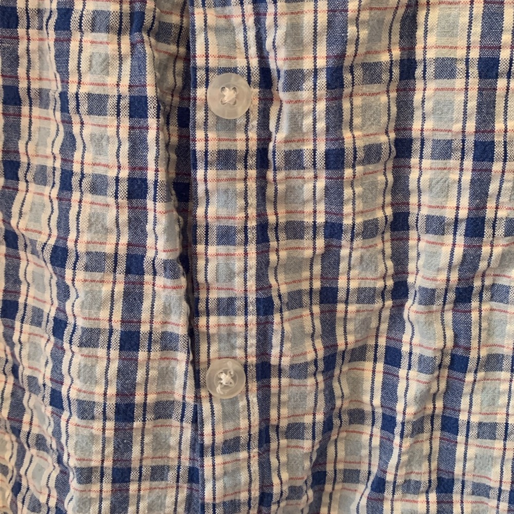 Disney XL Blue Blouse Winnie the Pooh  Button Down T-Shirt - Picture 7 of 7